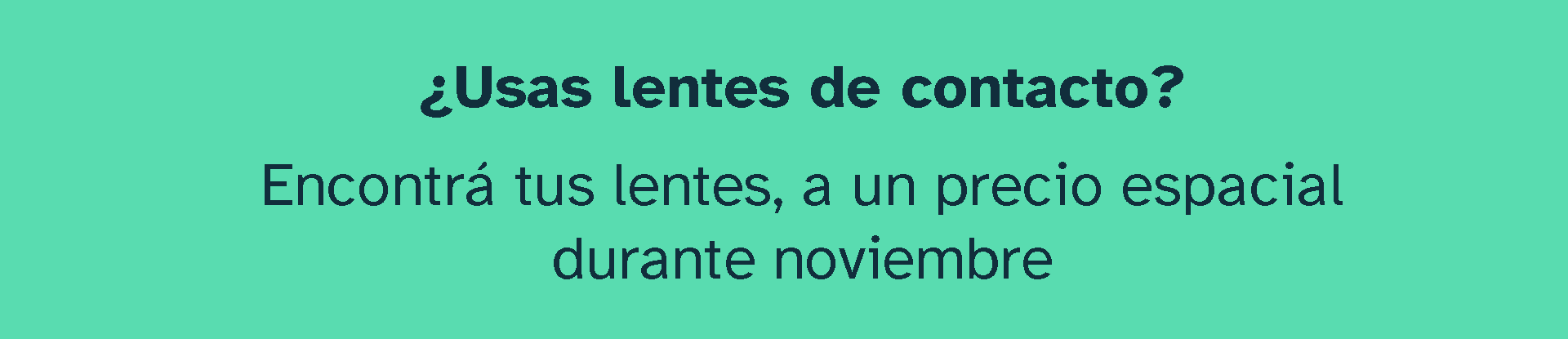 Lentes de Contacto Noviembre