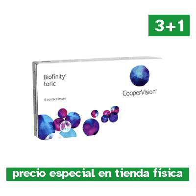 Lentes de contacto Cooper Vision Biofinity para Astigmatismo
