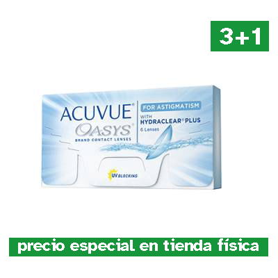 Lentes de contacto Acuvue Oasys para Astigmatismo